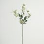 Konstgjord gren vildros FOSETTA, Eco Collection, vit-lila, 70cm, Ø3-5cm