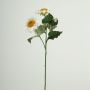 Plastgren med solros HAITALA, Eco Collection, vit-lila, 65cm, Ø9-10cm