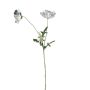 Konstgjord blomkvist med vallmo GUNDULA, Eco Collection, gråblå, 70cm, Ø7-8cm