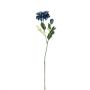 Dekorativ blomkvist, zinnia GUNDISINE, Eco Collection, kungsblå, 65cm, Ø9cm