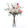 Konstgjord magnoliabukett MERISA, vit-rosa, 70cm, Ø40cm