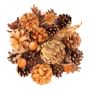 Höstligt potpurri YIDU, kottar, torra kvistar, brun-orange-grönt, 250g