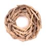 Naturdekoration krans av drivved LAURIN, natur, 25cm