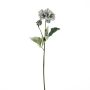 Konstgjord blomkvist, dahlia GINGER, Eco Collection, gråblå, 60cm, Ø10cm