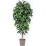 Konstgjord mango MAWUWANI, äkta stammar, grön, crossdoor, 300cm - Tillverkad i Italien
