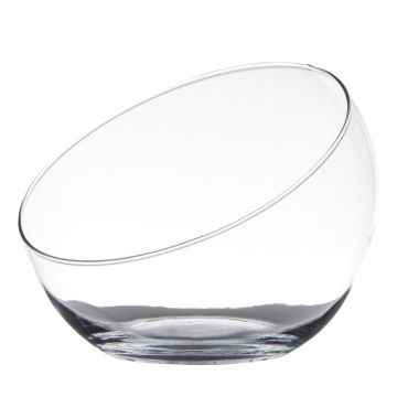 Dekorationsskål NELLY EARTH i glas, klar, 17cm, Ø20cm Dekorationsskål NELLY EARTH i glas, klar, 17cm, Ø20cm