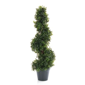 Konstgjord buxbomspiral FRITZ i dekorativ kruka, 60cm