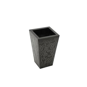Zinkkruka PILAR, svart, 19x19x31cm
