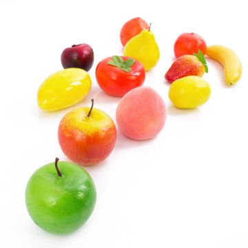 Plastfrukter Mix FIDAN, färgglada, 5-8cm Plastfrukter Mix FIDAN, färgglada, 5-8cm