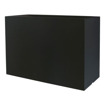 Rektangulär planteringslåda NALTIS av plast, svart, 100x40x70cm