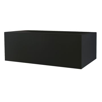 Rektangulär planteringslåda NALTIS av plast, svart, 100x40x41cm Rektangulär planteringslåda NALTIS av plast, svart, 100x40x41cm