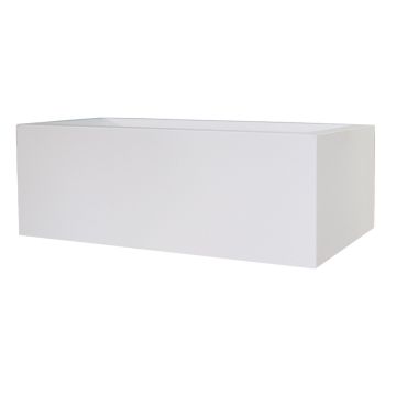 Rektangulär planteringslåda NALTIS av plast, vit, 100x40x41cm Rektangulär planteringslåda NALTIS av plast, vit, 100x40x41cm