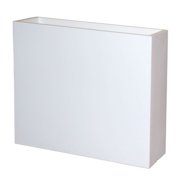 Blomkruka ERVOK av plast, vit, 80x25x70cm