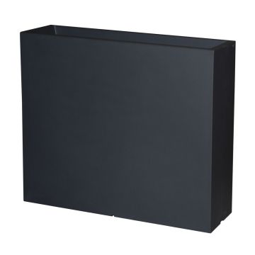 Blomkruka ERVOK av plast, svart, 80x25x70cm