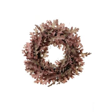 Konstgjord krans av ek DIANDO, mauve-beige, Ø60cm Konstgjord krans av ek DIANDO, mauve-beige, Ø60cm