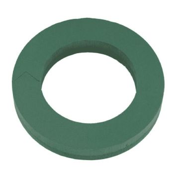 OASIS® våtstiftmassa Krans, Foam Frames hårdskumbotten, grön, 6cm, Ø50cm