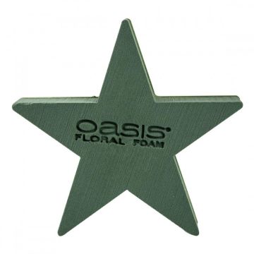 OASIS® våtstickskum, stjärna, Bioline-underlägg i trä, grönt, 25x25x4,5cm OASIS® våtstickskum, stjärna, Bioline-underlägg i trä, grönt, 25x25x4,5cm