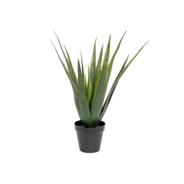 Plastaloe vera LUCIO i dekorativ kruka, grön, 55cm, Ø25cm