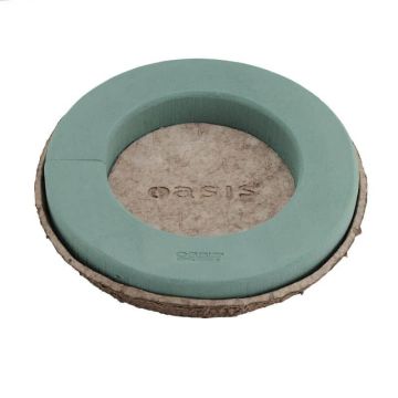 OASIS® våtsteckningssvamp planteringsring, Biolit-skål av återvunnet papper, grön, 5,5cm, Ø36cm