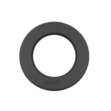 OASIS® Black Ideal våtsteckningsmassa krans, Naylor Base plastunderlag, halkskyddsnoppar, svart, 5cm, Ø35cm
