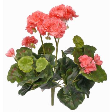 Konstblomma pelargon MIA på stickpinne, rosa, 35cm, Ø6-9cm