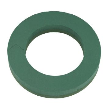 OASIS® våtsteckmassa krans, Foam Frames hårdskumbotten, grön, 6cm, Ø40cm