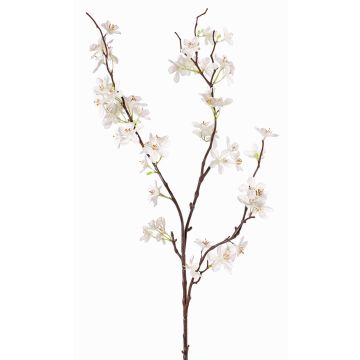 Konstgjord äppelblomskvist LOUISA med blommor, krämvit, 80cm, Ø3-4cm