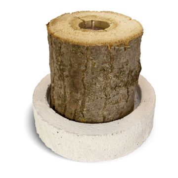 Utomhusljus MATTHILDA i trädstam, med insatsljus, betongunderlägg, 12cm, Ø12cm, 2h Utomhusljus MATTHILDA i trädstam, med insatsljus, betongunderlägg, 12cm, Ø12cm, 2h