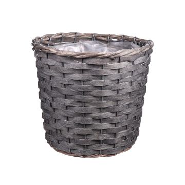 Planteringskorg AHMANIU, grå, 17cm, Ø20cm