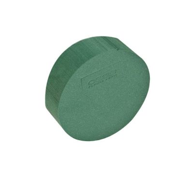 OASIS® Ideal våtsteckmassa, cylinder, grön, 7cm, Ø22cm OASIS® Ideal våtsteckmassa, cylinder, grön, 7cm, Ø22cm