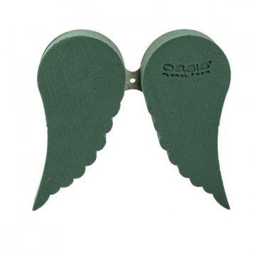 OASIS® våtsteckningsskum, vingar, sorgfloristik, Bioline-underlag i trä, upphängningsanordning, grönt, 22,5x25,5x3,5cm OASIS® våtsteckningsskum, vingar, sorgfloristik, Bioline-underlag i trä, upphängningsanordning, grönt, 22,5x25,5x3,5cm