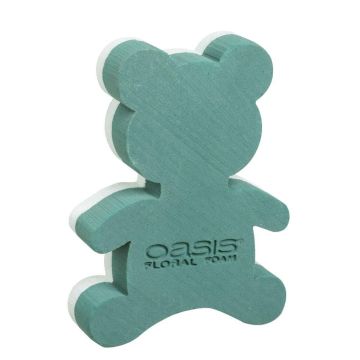 OASIS® blomsterfoam för färska blommor, nallebjörn, botten av hård polystyrolskum, grön, 30x22x6cm OASIS® blomsterfoam för färska blommor, nallebjörn, botten av hård polystyrolskum, grön, 30x22x6cm