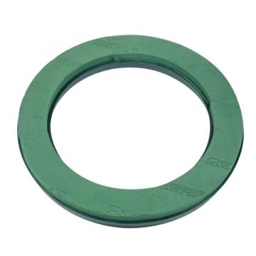 OASIS® våtsticksmassa, krans i Naylor Base Papercompound-skål, halkskyddsnoppar, grön, 5cm, Ø30cm