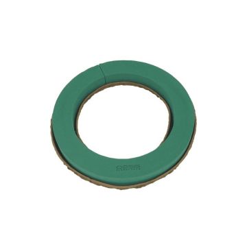 OASIS® våtsteckningsskum krans, Biolit-skål av återvunnet papper, grön, 6cm, Ø44cm