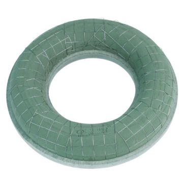 OASIS® våtstickskumring, EcoBase-hårdskumbotten, grön, 8cm, Ø42cm