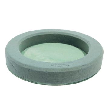 OASIS® våtsteckskum planteringsring, Bioline träunderlag, grön, Ø32cm
