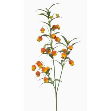 Konstgjord gren med lanternlilja SWALOR, orange-gul, 110cm