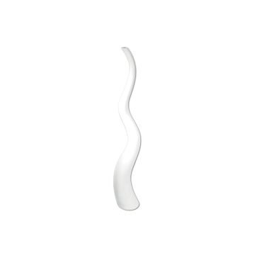 Designvas WALENTINA i vågform, vit, 158cm, Ø20cm
