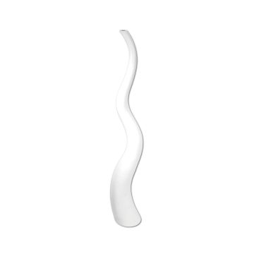 Designvas WALENTINA i vågform, vit, 101cm, Ø18cm