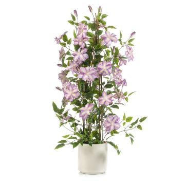 Konstblomma, klematis SLANE i kruka, lila-vit, 120cm Konstblomma, klematis SLANE i kruka, lila-vit, 120cm