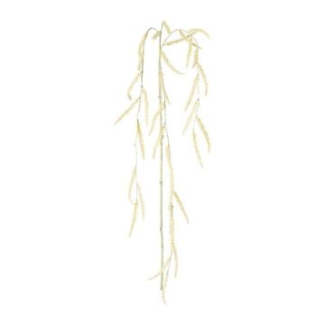 Dekorativ kvist av borsthirse BRULIN med ax, hängande, beige, 125cm