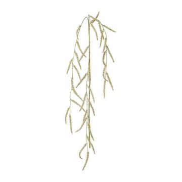 Dekorativ kvist borsthirse BRULIN med ax, hängande, grön, 125cm