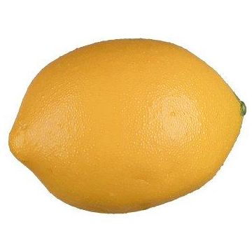 Dekorationsfrukt citron KUNFER, gul, 8,5cm, Ø5,5cm