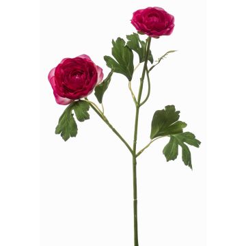Dekorativ kvist med ranunkel FLORANCE, mörka cerise, 45cm Dekorativ kvist med ranunkel FLORANCE, mörka cerise, 45cm