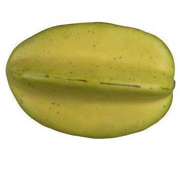 Dekorationsfrukt stjärnfrukt LOKNA, ljusgul-grön, 10,5cm, Ø8cm