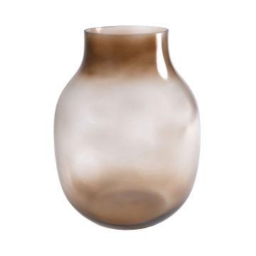 Glasvas RAIDON, rund, orange-brun-klar, 26cm, Ø17cm Glasvas RAIDON, rund, orange-brun-klar, 26cm, Ø17cm