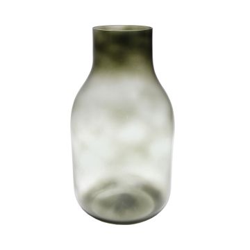 Glasvas RAIDON, rund, skogsgrön-klar, 30cm, Ø22cm