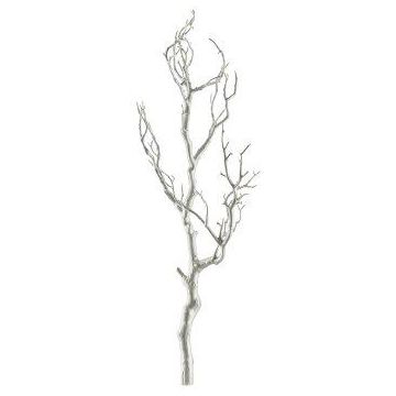 Dekorativ björkkvist SNEFLO, silver, 75cm