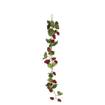 Konstgjord girland med hallon SHERIDAN och frukter, röd, 55cm Konstgjord girland med hallon SHERIDAN och frukter, röd, 55cm
