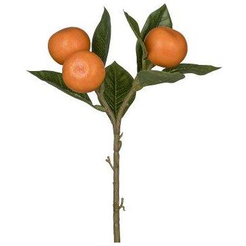 Konstgjord mandarinkvist SHARLEEN med frukter, orange, 25cm Konstgjord mandarinkvist SHARLEEN med frukter, orange, 25cm